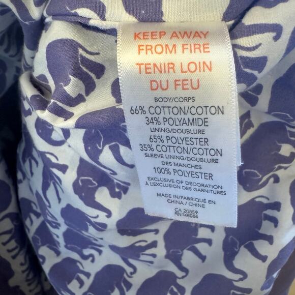 Hatley Girls Soft Shell Rain Jacket - Elephants 5T - Picture 6 of 9